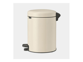 Ведро для мусора с педалью Brabantia, NewIcon, нежно-бежевое, 5л