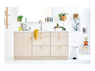 Atkritumu tvertne ar pedāli NewIcon, balta, 20l