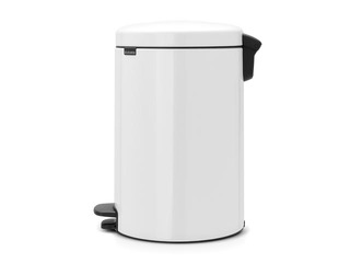Мусорное ведро с педалью NewIcon, белое, 20л