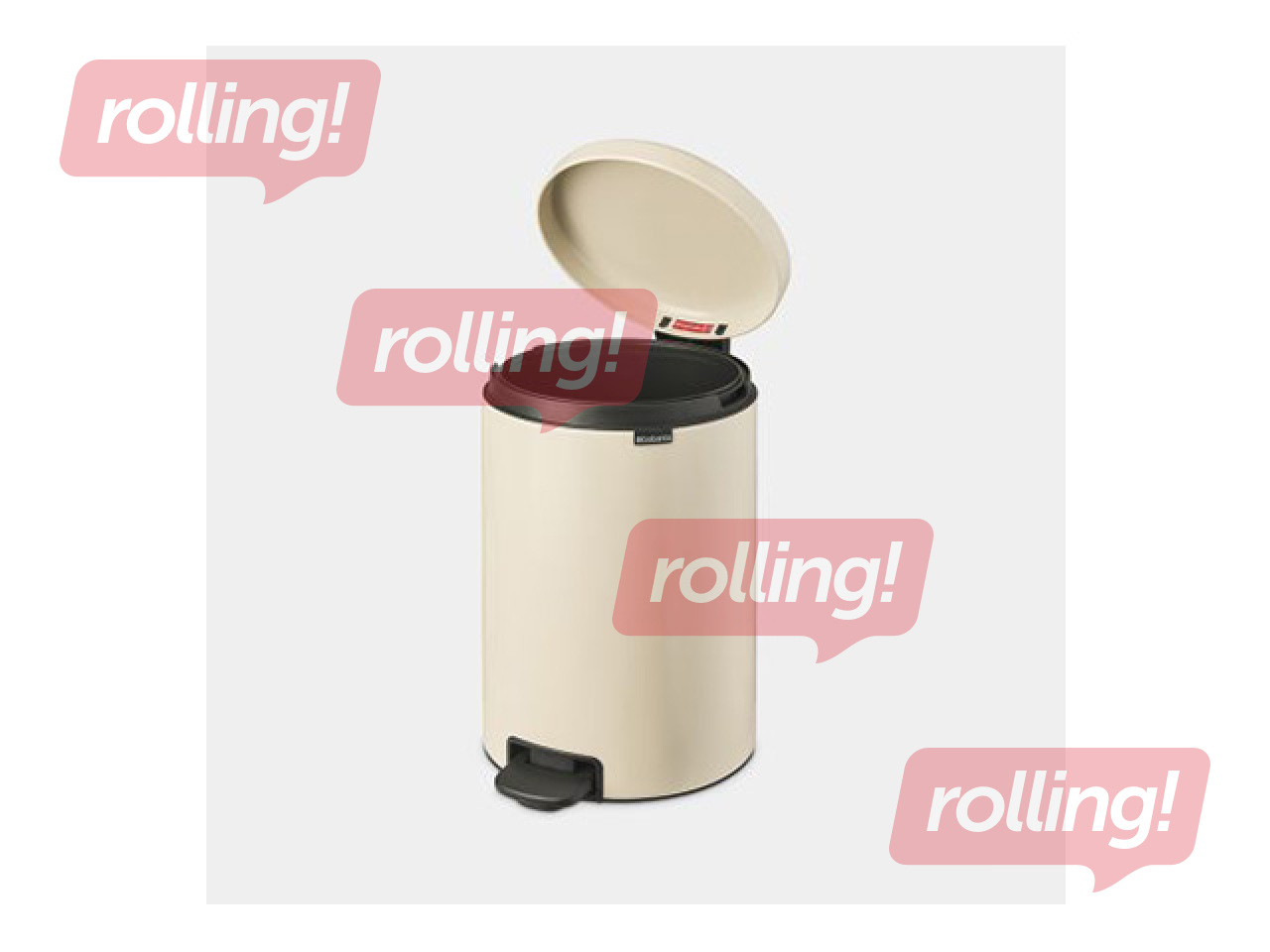 Atkritumu tvertne ar pedāli Brabantia, NewIcon, maigi bēša, 20l