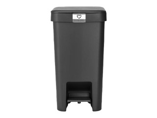 Atkritumu tvertne ar pedāli StepUp, tumši pelēka, 16l