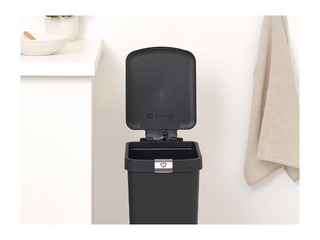 Atkritumu tvertne ar pedāli StepUp, tumši pelēka, 16l