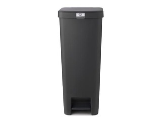 Pedal bin StepUp, dark grey, 40l