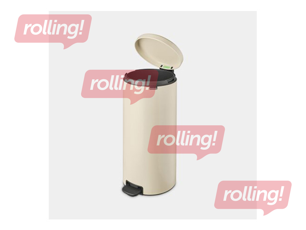 Atkritumu tvertne ar pedāli Brabantia, NewIcon, maigi bēša, 30l