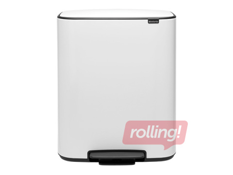 Atkritumu tvertne ar pedāli Brabantia, Bo, balta, 60l