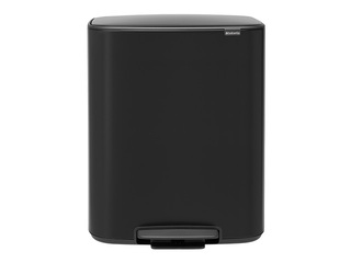 Pedal bin Brabantia, Bo, matte black, 2x30l