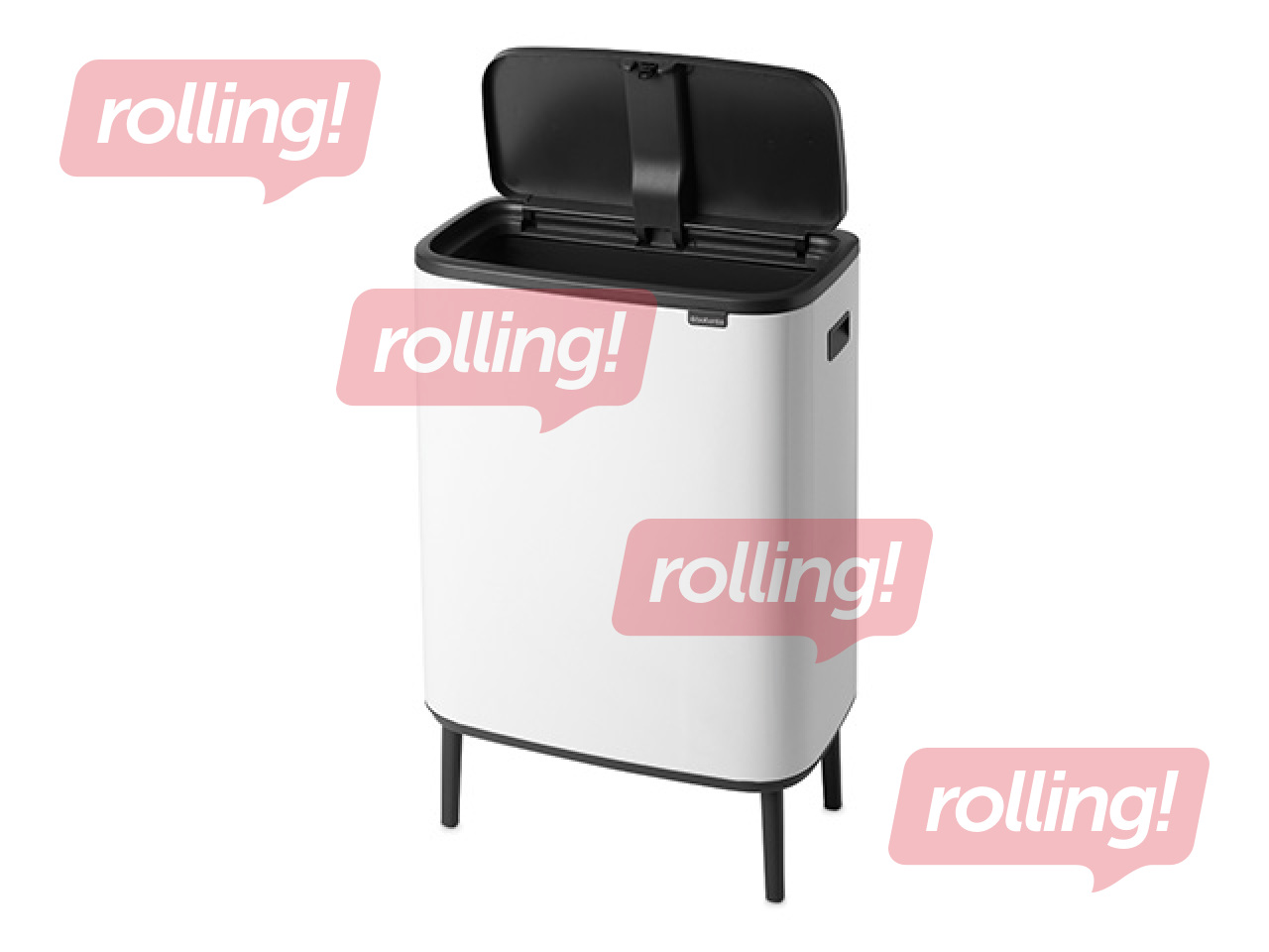 Atkritumu tvertne Brabantia, Bo Touch, balta, 60l