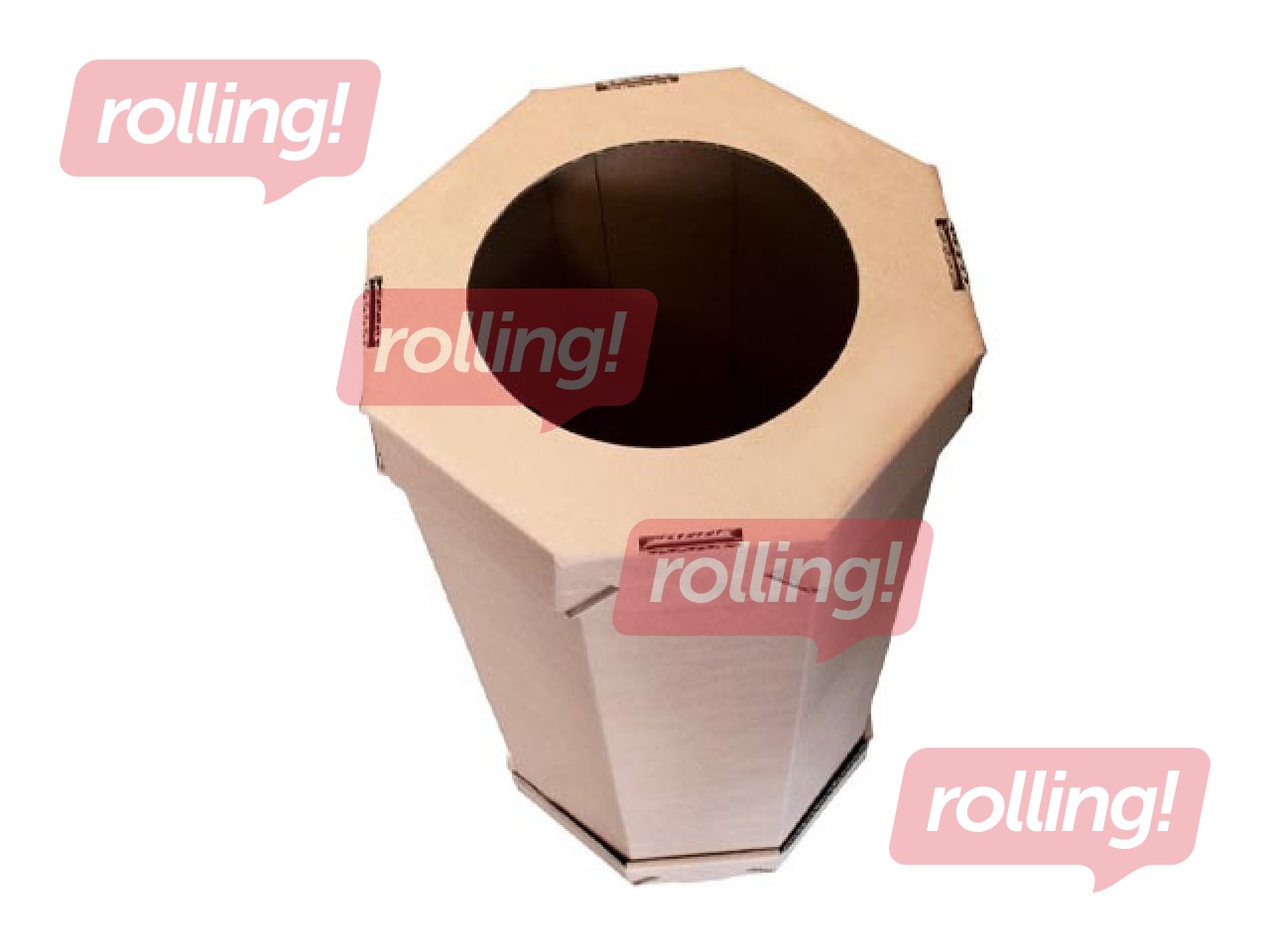 Waste sorting cardboard bin, 360x360x750mm
