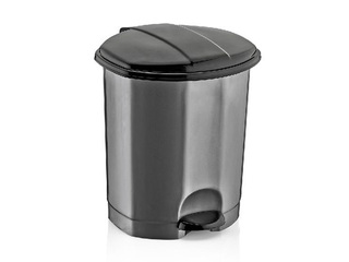 Atkritumu tvertne ar pedāli Clean Keeper, pelēka, 18l