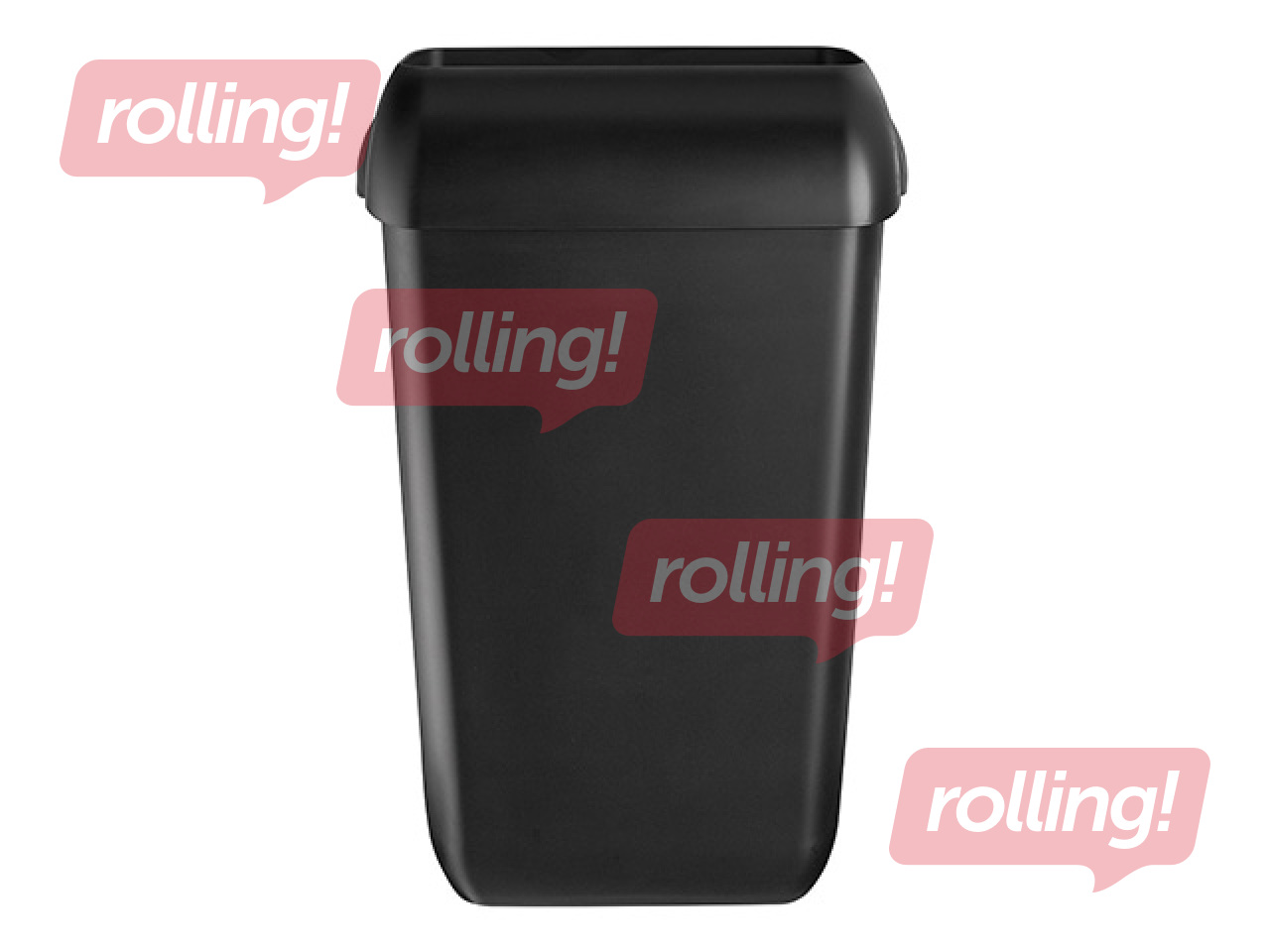 Atkritumu tvertne QuartzLine, melna, 43l