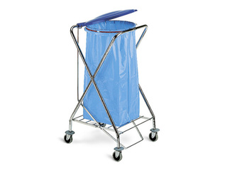 Trash bag holder Dust with lid, for 120l bags