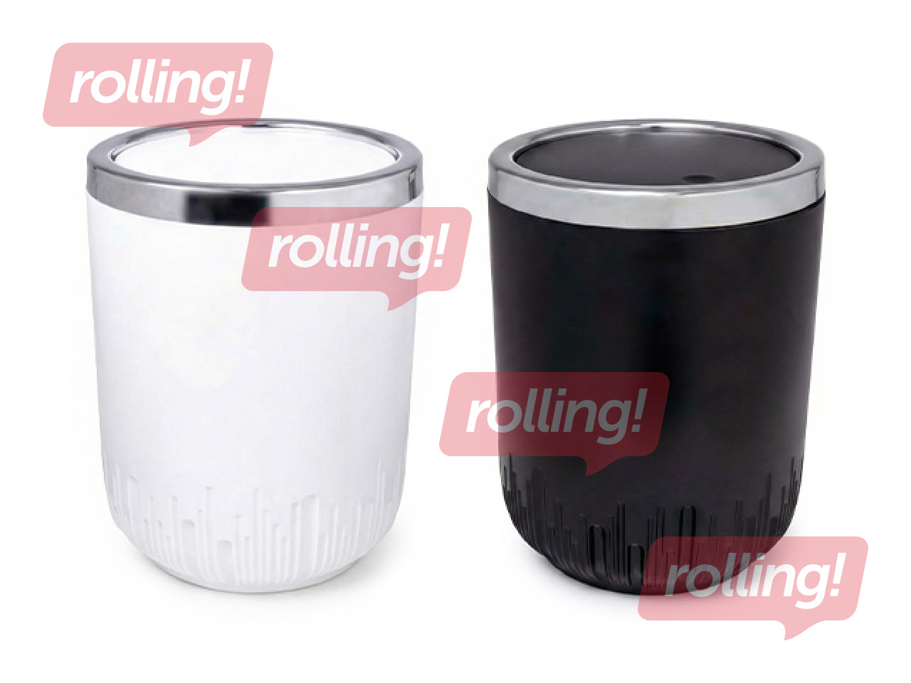 Atkritumu tvertne Herevin, balta vai melna, 5.4l