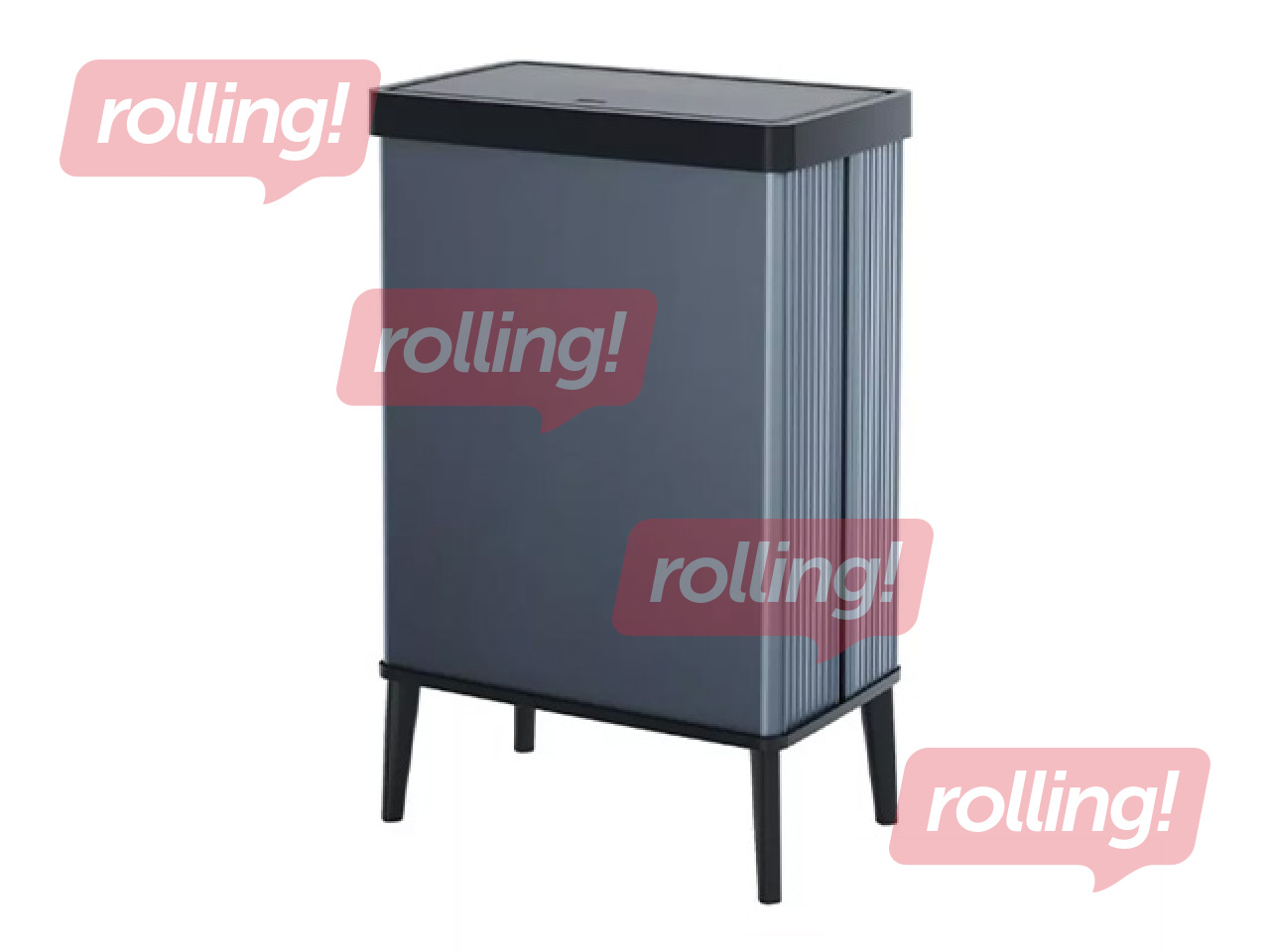 Мусорное ведро Curver, Verto High, жемчужно-синее, с ножками, 54л