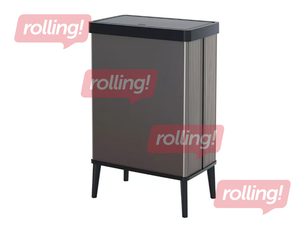 Atkritumu tvertne Curver, Verto High, ar kājām, pērļu pelēka, 54l