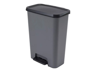 Waste bin Curver, Compatta Duo, with pedal, 2 compartments, grey, 23+23l