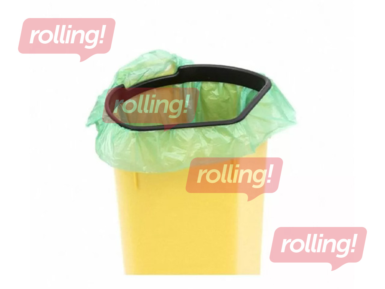 Atkritumu tvertne Curver, Trio, ar pedāli, 3 nodalījumi, melns, sudraba, 17+17+6l