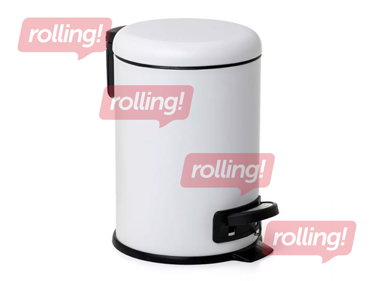 Waste bin Tatay Nordic, stainless steel, white, 3l