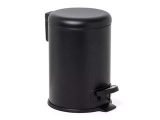 Мусорное ведро Tatay Nordic, из нержавеющей стали, чёрное, 3l