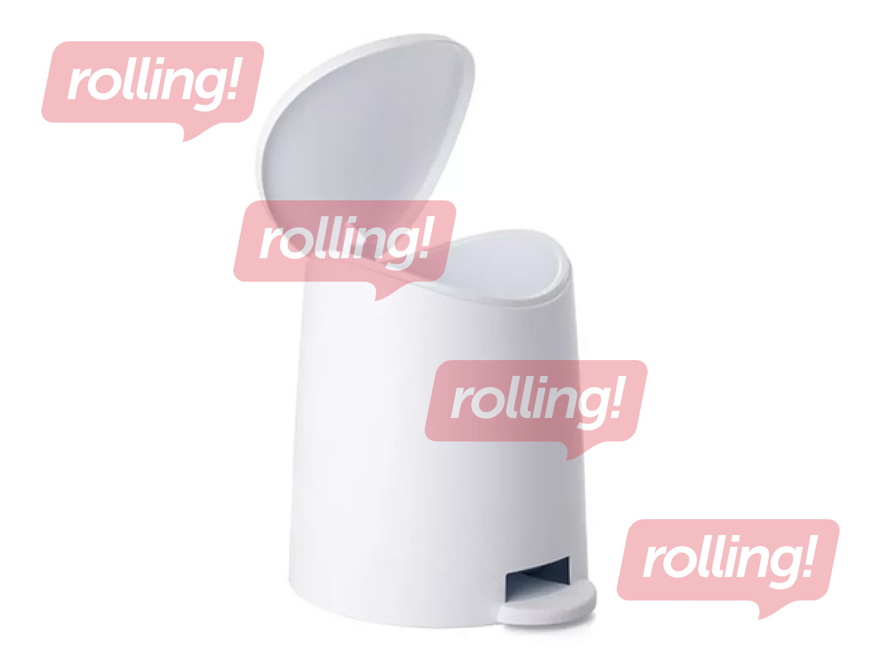 Prügikast Tatay Standard, plastik, valge, 3l