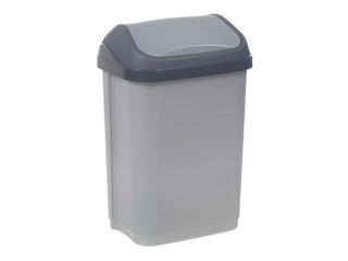 Dustbin Keeeper Swantje, grey, 10l, plastic