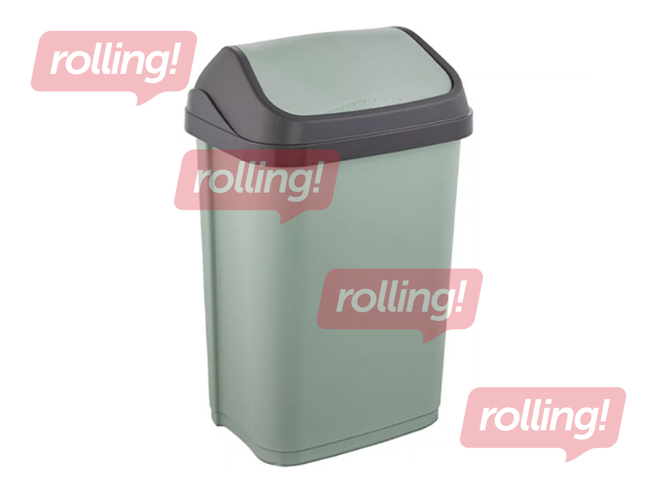 Мусорное ведро Keeeper Swantje, зеленое, 10л, пластик