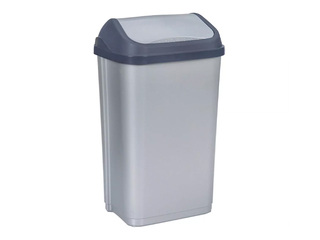 Мусорное ведро Keeeper Swantje, серое, 50л, пластик