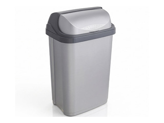 Мусорное ведро Keeeper Rasmus, пластмасса, серое, 25л
