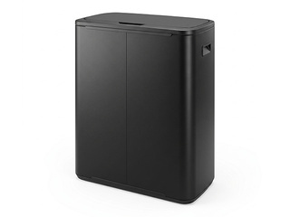 Atkritumu tvertne Brabantia Bo Touch, matēta, melna, 60l