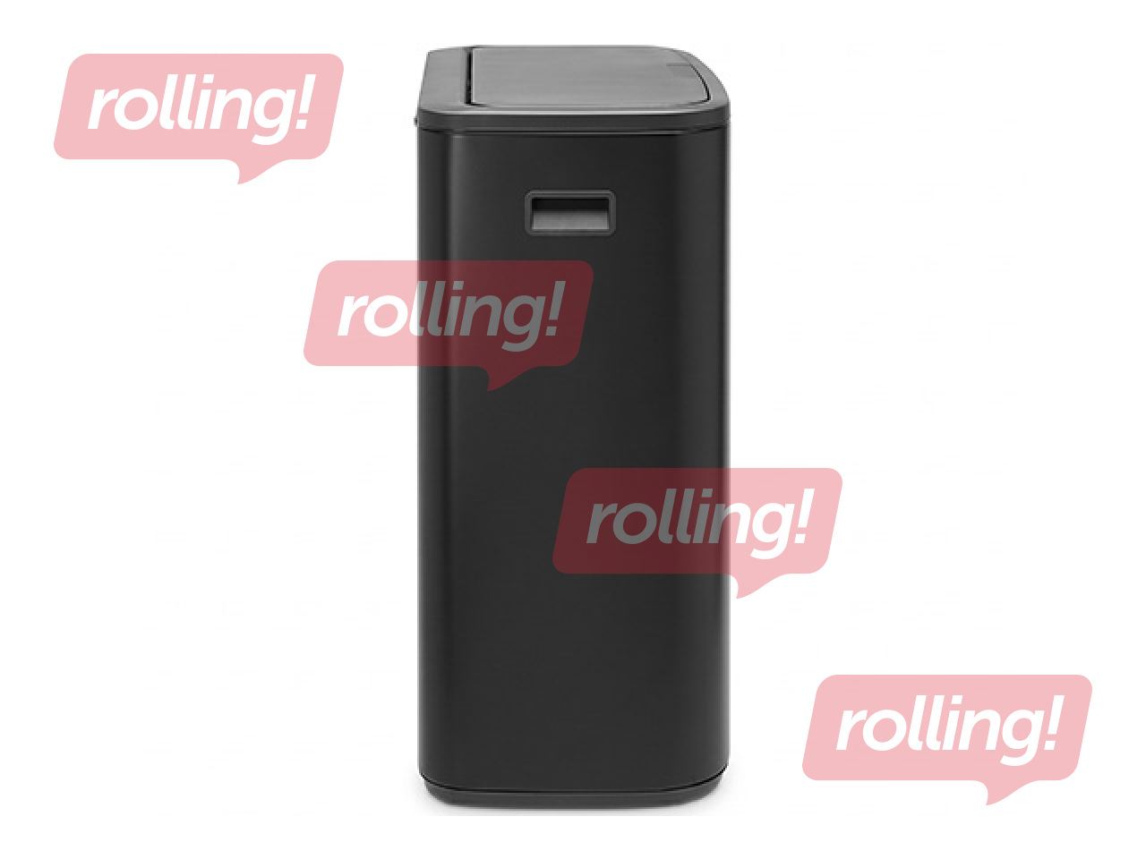 Atkritumu tvertne Brabantia Bo Touch, matēta, melna, 60l