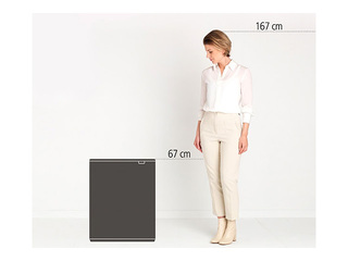 Atkritumu tvertne Brabantia Bo Touch, matēta, melna, 60l