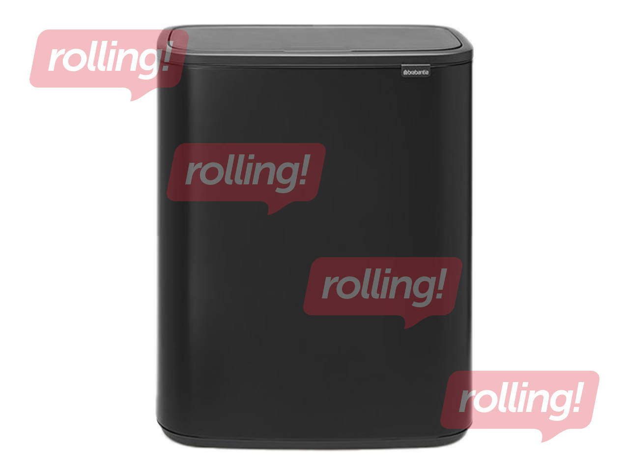 Prügikast Brabantia Bo Touch, matistatud, must, 60l