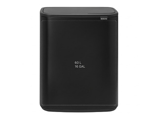 Prügikast Brabantia Bo Touch, matistatud, must, 60l