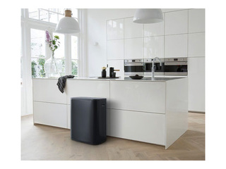 Prügikast Brabantia Bo Touch, matistatud, must, 60l