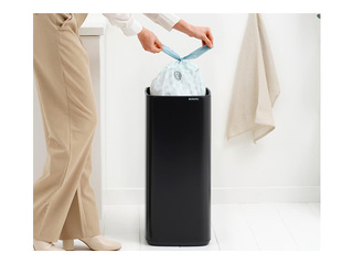 Atkritumu tvertne Brabantia Bo Touch, matēta, melna, 30l