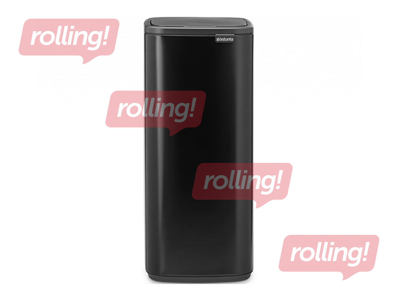 Prügikast Brabantia Bo Touch, matistatud, must, 30l