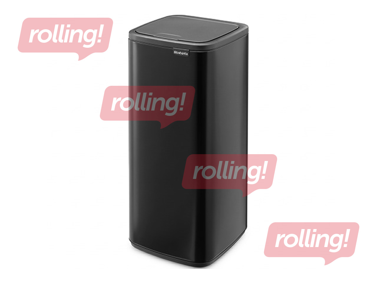 Prügikast Brabantia Bo Touch, matistatud, must, 30l