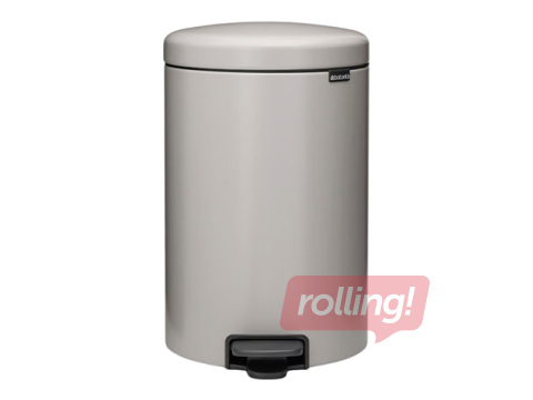 Atkritumu tvertne ar pedāli Brabantia, NewIcon, gaiši pelēka, 20l