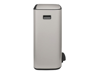 Atkritumu tvertne ar pedāli Brabantia Bo, gaiši pelēka, 60l