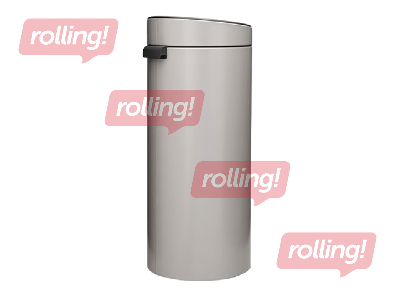 Atkritumu tvertne Brabantia Touch, gaiši pelēka, 30l