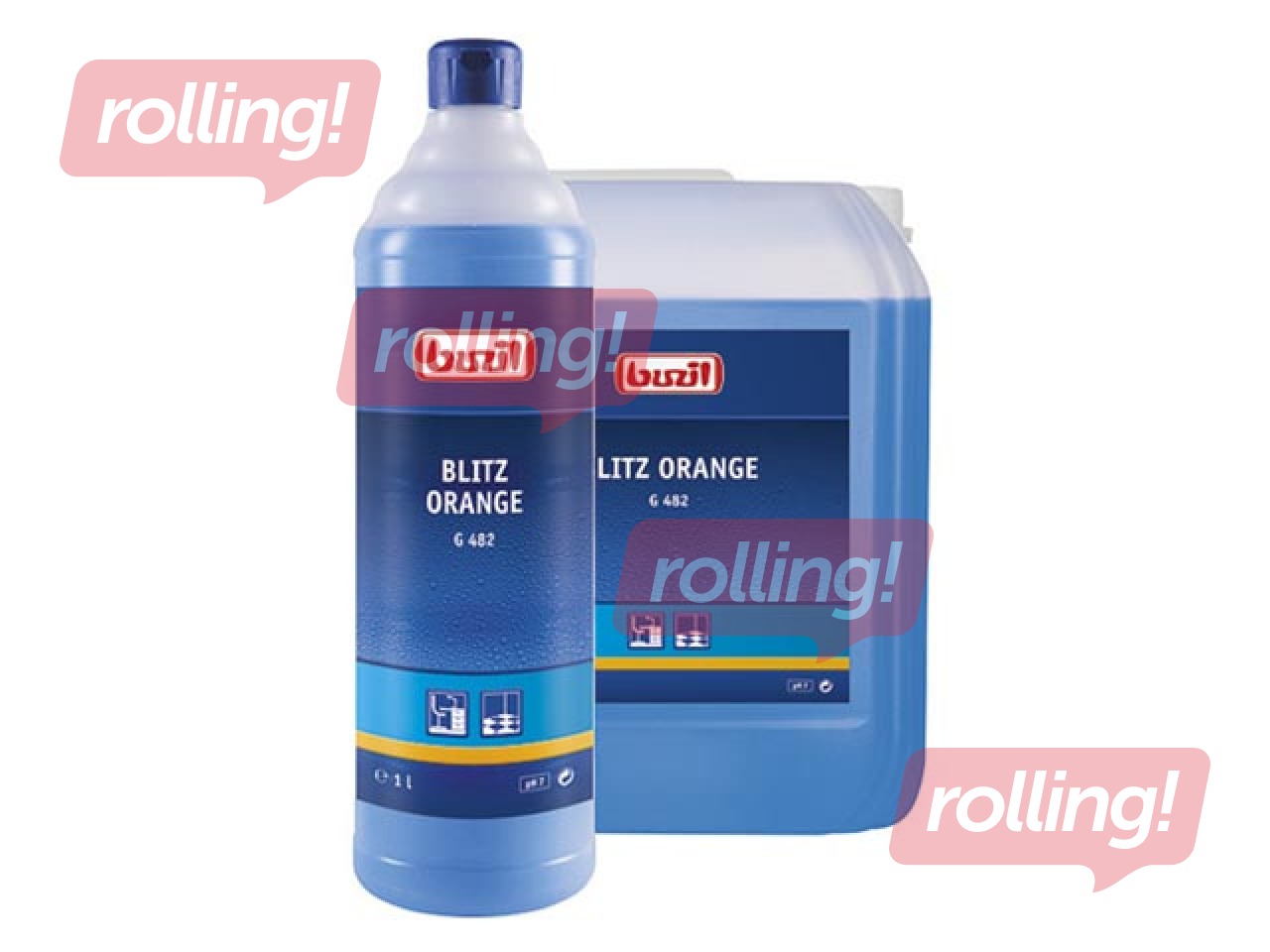 Neutral  Detergent with Alcohol Buzil G482 Blitz Orange, 1000ml