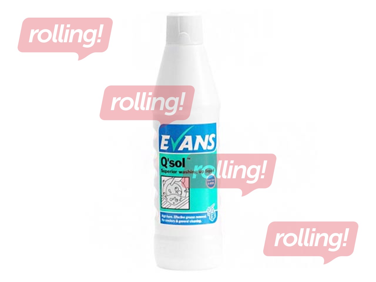 Dishwashing detergent Evans Vanodine Q'SOL, 1 l
