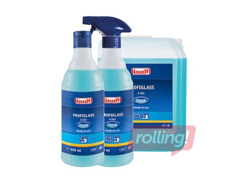 Stiklu tīrīšanas līdzeklis Buzil G522 Profiglass ar prettraipu efektu, 600ml