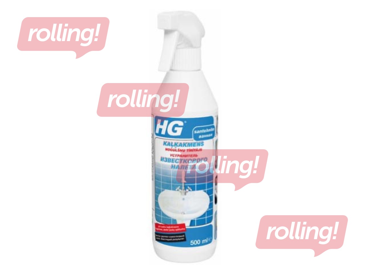 Līdzeklis kaļķakmens nogulšņu tīrīšanai HG, 500ml