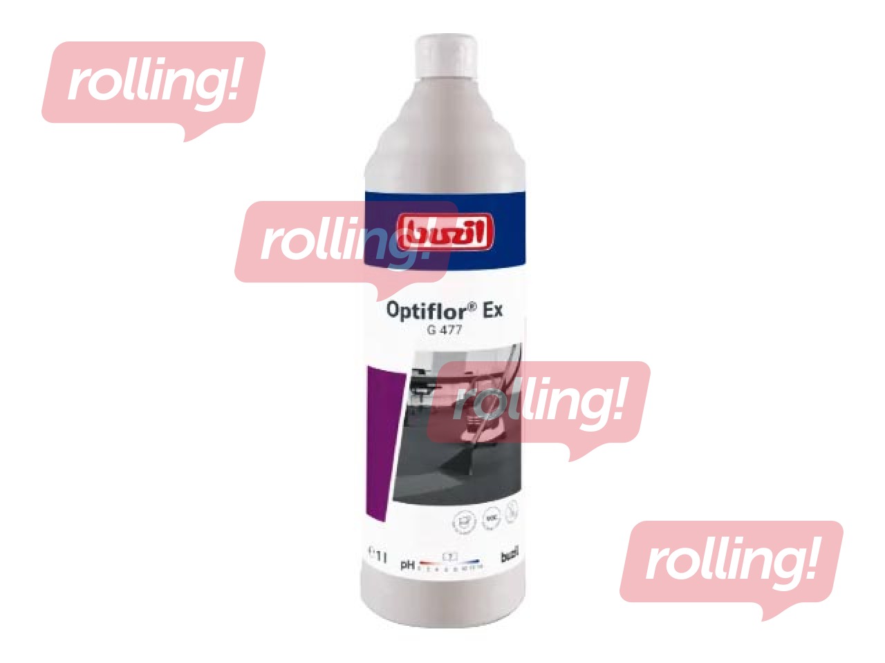 Paklāju tīrīšanas līdzeklis Buzil G477 Optiflor Ex, 1l