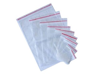 Zip-lock plastic bags 300 x 400 mm, 40 mic, 100 pcs.