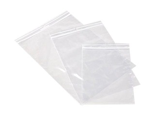 Zip-lock plastic bags 120 x 170 mm, 40 mic, 100 pcs 
