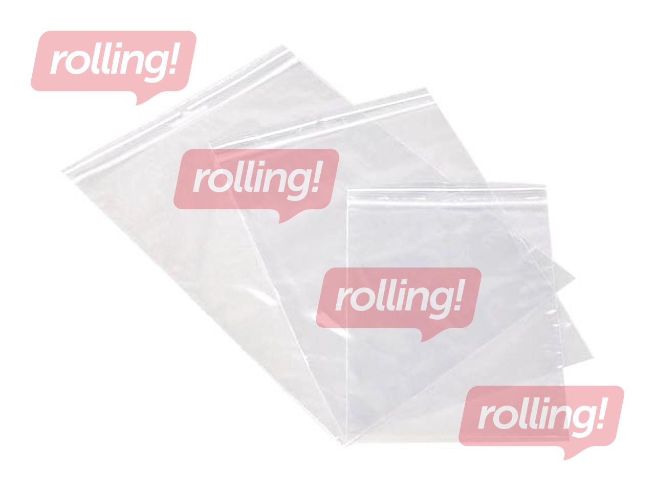 Zip-lock plastic bags 70 x 100mm, 40 mic, 100 pcs 