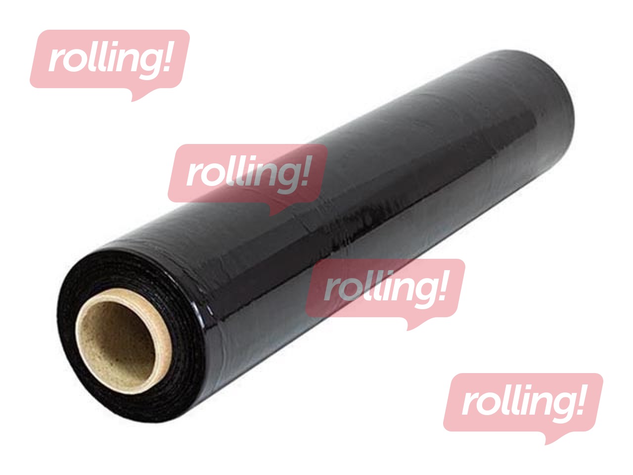 Plēve palešu iepakošanai, melna, 50cmx230m, 23 mikroni