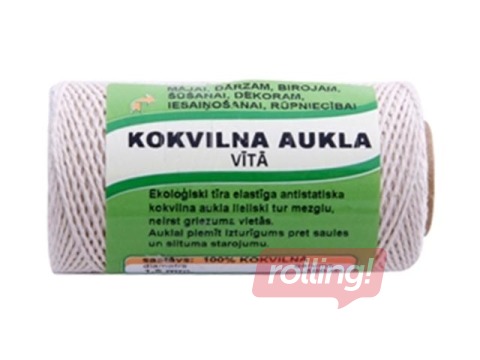 Aukla vīta kokvilnas Tangente, 1.8mm, 100m
