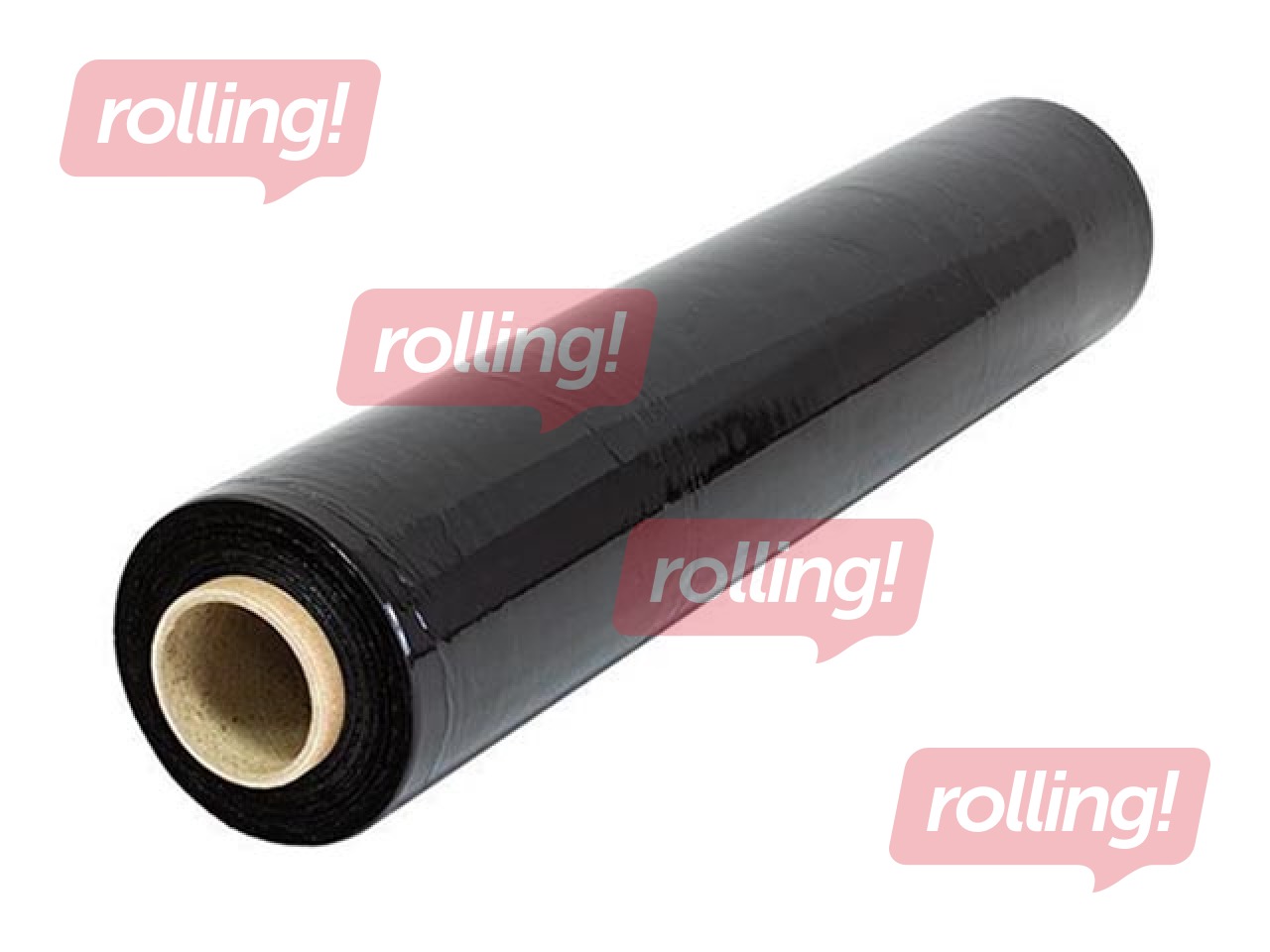 Plēve palešu iepakošanai, melna, 45cmx270m, 17 mikroni